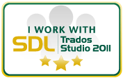 I work with SDL Trados Studio 2011